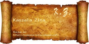 Kaszala Zita névjegykártya